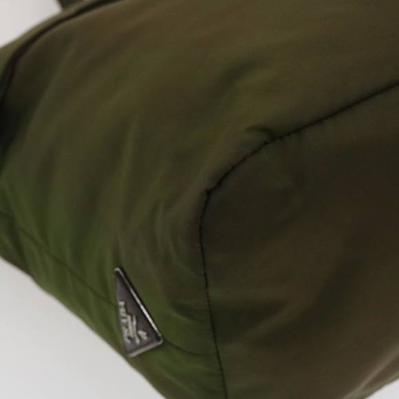 PRADA Hand Bag Nylon 2way Khaki Auth fm1303 - Picture 15 of 16